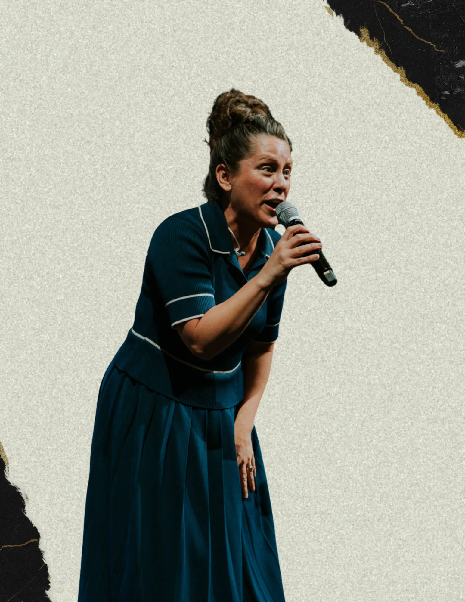 Breanna Batchelor leading worship